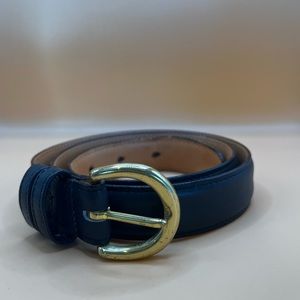 Vintage Navy Coach Leather Belt